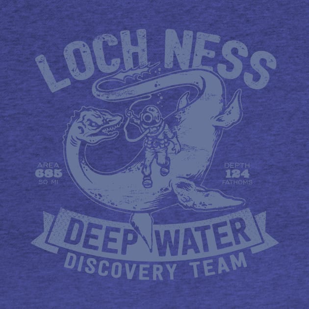 Loch Ness Deep Water Discovery Team by MindsparkCreative